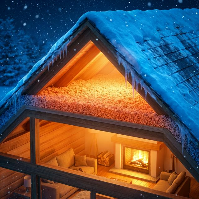 Aplikace foukané izolace strojem Tajfun